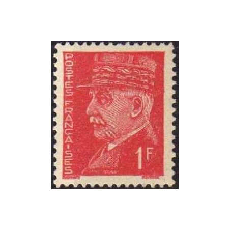 Timbre France Yvert No 514 Type Pétain (Hourriez)