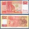 Singapour Pick N°27, Billet de banque de 2 Dollars 1990