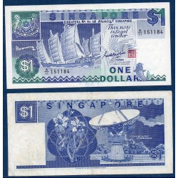 Singapour Pick N°18a, Billet de banque de 1 Dollar 1987