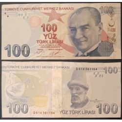 Turquie Pick N°226, Billet de banque de 100 Lira 2009