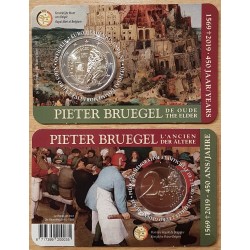 2 euros commémorative Belgique 2019 Pieter Bruegel L'ancien  version Flamande piece de monnaie €