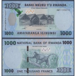 Rwanda Pick N°35, Billet de banque de 1000 Francs 2008-2015