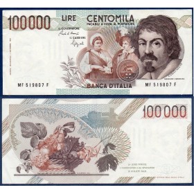 Italie Pick N°110b, TTB Billet de banque de 100000 Lire 1983