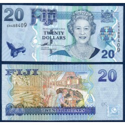 Fidji Pick N°112a, Billet de banque de 20 Dollars 2007-2011