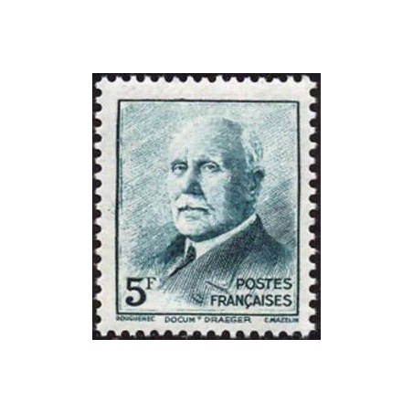 Timbre Yvert No 524 Type Pétain (Mazelin)