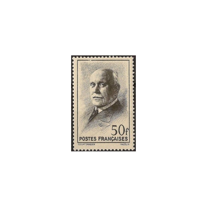 Timbre Yvert No 525 Type Pétain (Mazelin)