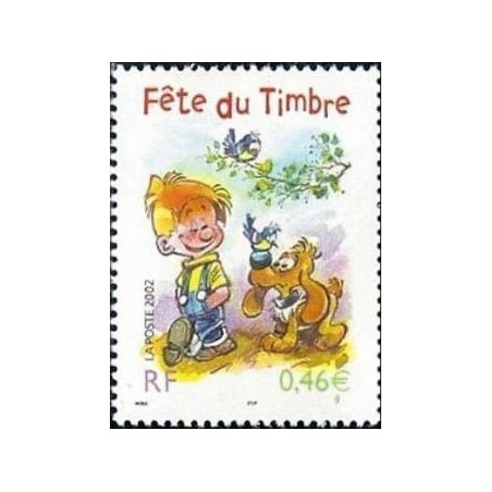 Timbre Yvert France No 3467a Fete du timbre, boule et bill 0.46€ issu de carnet