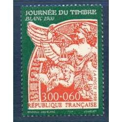 Timbre Yvert France No 3135a  Journée du timbre, blanc 3fr + 0.60fr de carnet