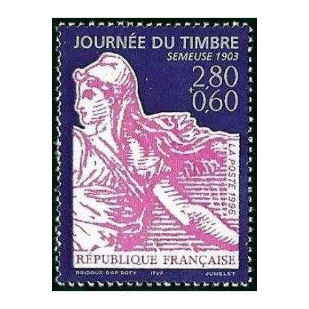 Timbre Yvert No 2990a journée du timbre la semeuse Issue du carnet