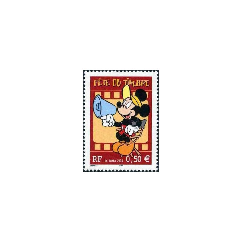 Timbre France Yvert No 3641a Fête du timbre Disney mickey issu du carnet