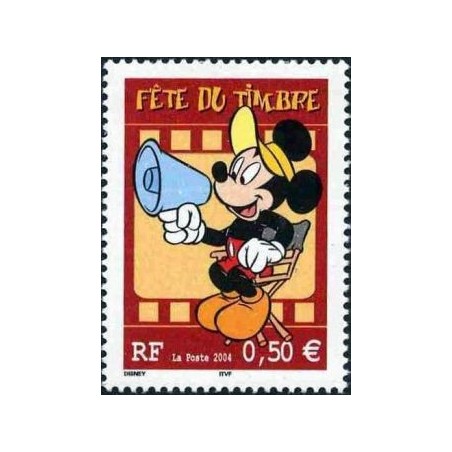 Timbre France Yvert No 3641a Fête du timbre Disney mickey issu du carnet