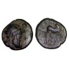Macedoine, Thessalonique Ae19 Cuivre (-200 à -100)  Zeus et taureau