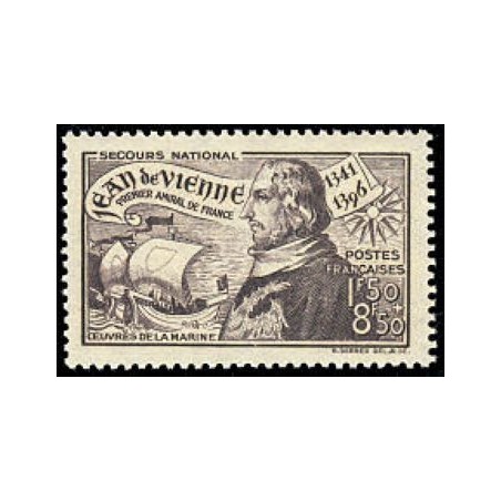 Timbre France Yvert No 544 Jean de Vienne