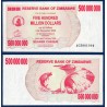 Zimbabwe Pick N°60, Neuf Billet de banque de 500000000 Dollars 2008