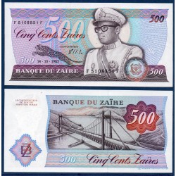 Zaire Pick N°30b, Billet de banque de 500 Zaires 1985