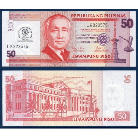Philippines Pick N°216, Billet de banque de 50 Piso 2013
