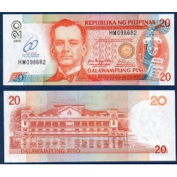 Philippines Pick N°200, Billet de banque de 20 Piso 2009