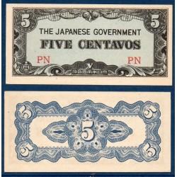 Philippines Pick N°103a, Billet de banque de 5 centavos 1943