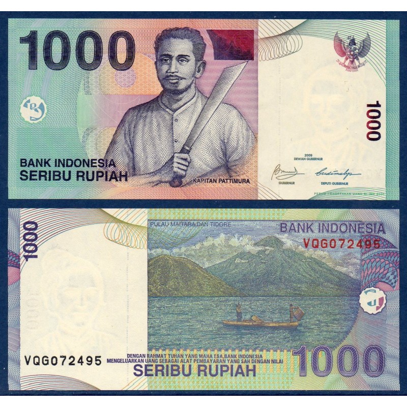 Indonésie Pick N°141j, Billet de banque de 1000 Rupiah 2009