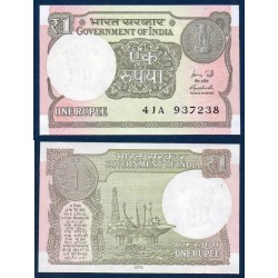 Inde Pick N°117a, Billet de banque de 1 Rupee 2015