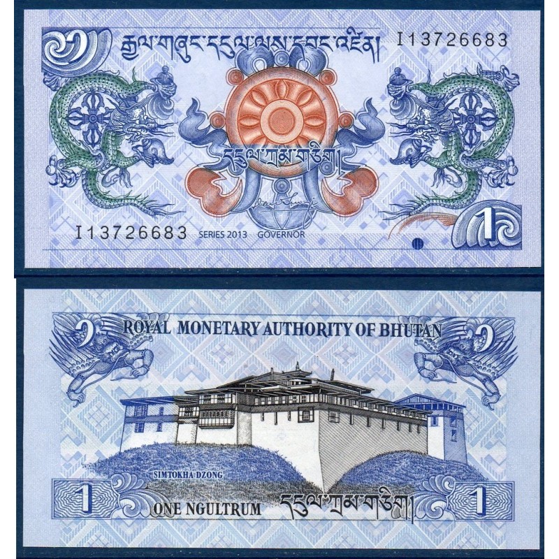 Bhoutan Pick N°27b Billet de banque de 1 Ngultrum 2013