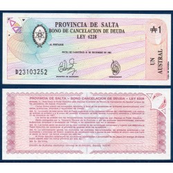Argentine Pick N°S2612e, Billet de banque de 1 Austral 1987