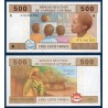 Afrique Centrale Pick 406Ac pour le Gabon, Billet de banque de 500 Francs CFA 2002