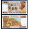 Afrique Centrale Pick 206Ud pour le Cameroun, Billet de banque de 500 Francs CFA 2002