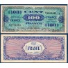 100F France série 7 TTB 1945 Billet du trésor Central
