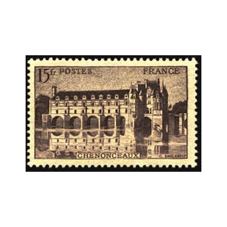 Timbre France Yvert No 610 chateau de Chenonceaux