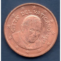 Pièce 2 centimes d'euro Vatican 2009 Benoit XVI
