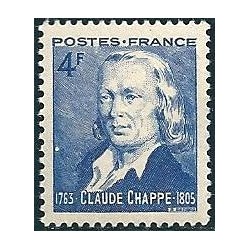 Timbre France Yvert No 619 claude Chappe
