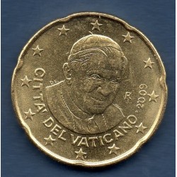 Pièce 20 centimes d'euro Vatican 2009 Benoit XVI