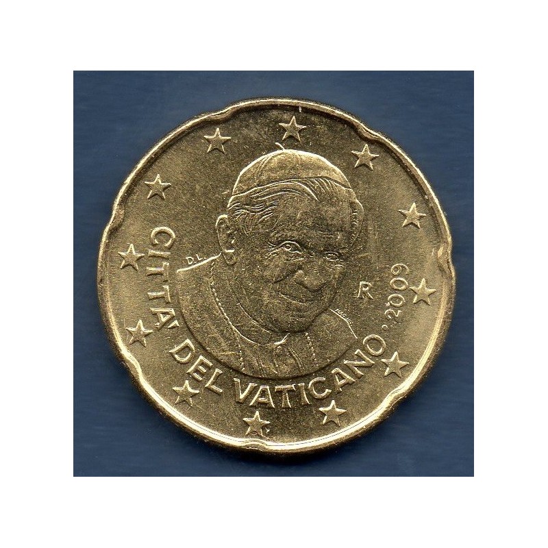 Pièce 20 centimes d'euro Vatican 2009 Benoit XVI