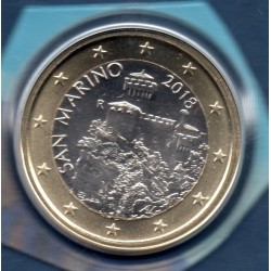 Pièce 1 euro BU Saint-Marin 2018