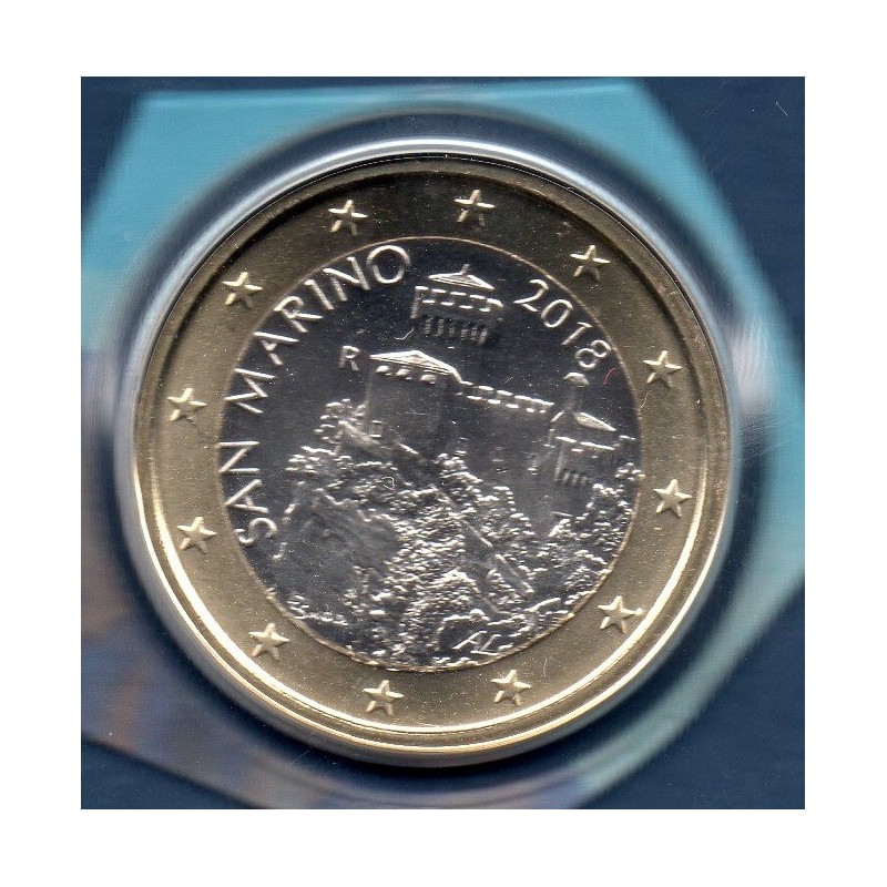 Pièce 1 euro BU Saint-Marin 2018