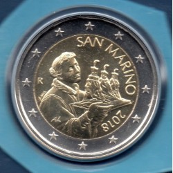 Pièce 2 euros BU Saint-Marin 2018