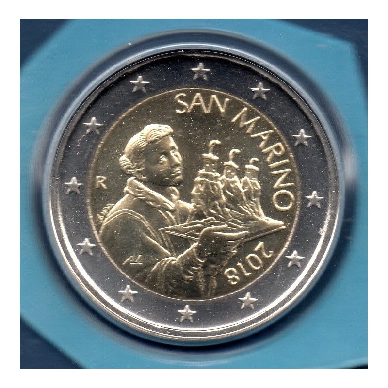 Pièce 2 euros BU Saint-Marin 2018