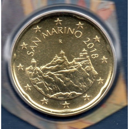 Pièce 20 centimes BU Saint-Marin 2018