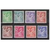 Timbre France Yvert No 649-656 serie type iris