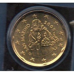 Pièce 20 centimes BU Saint-Marin 2005