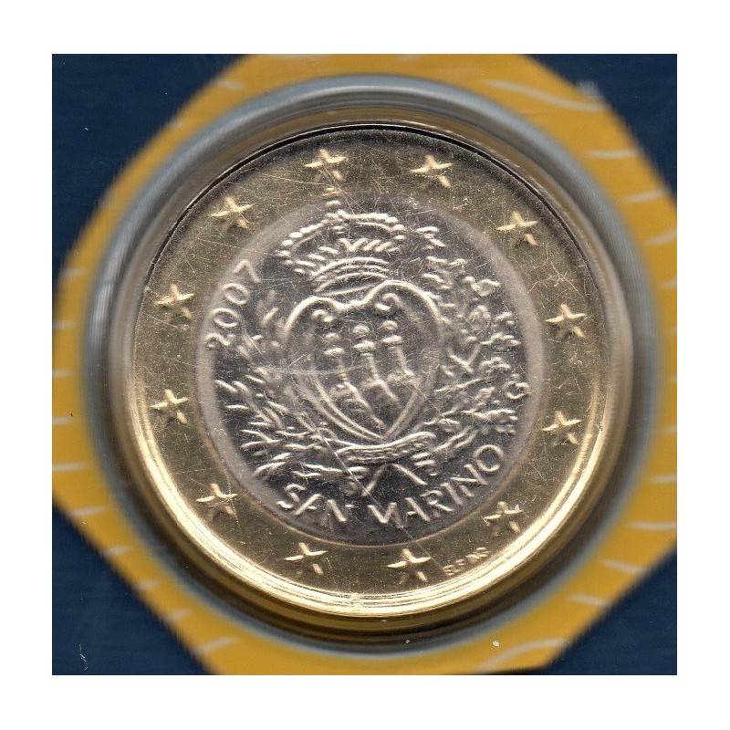 Pièce 1 euro BU Saint-Marin 2007