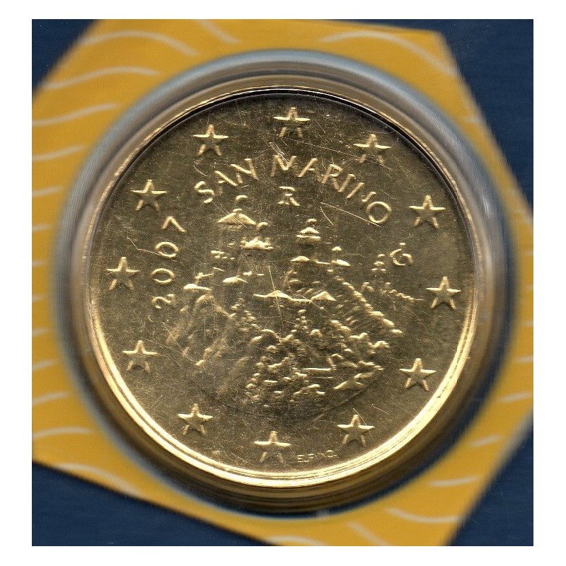 Pièce 50 centimes BU Saint-Marin 2007