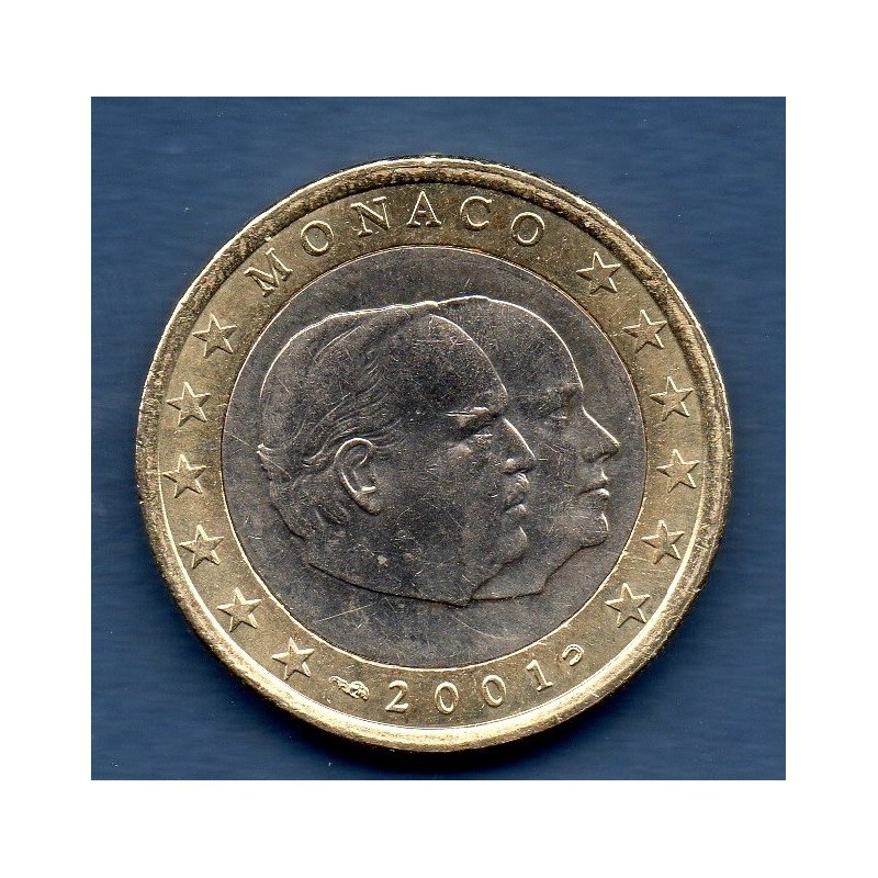 Pièce 1 euro Monaco 2001