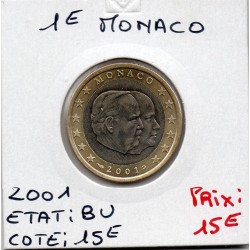 Pièce 1 euro Monaco 2001 BU