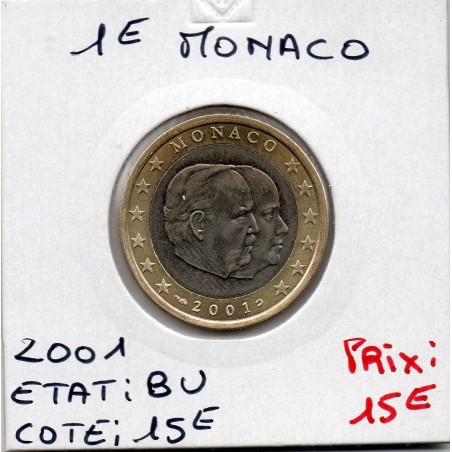 Pièce 1 euro Monaco 2001 BU