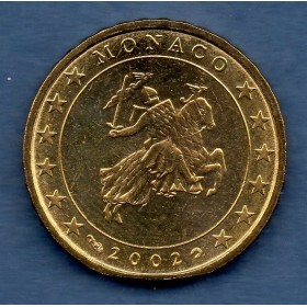 Pièce 10 centimes d'euro Monaco 2002
