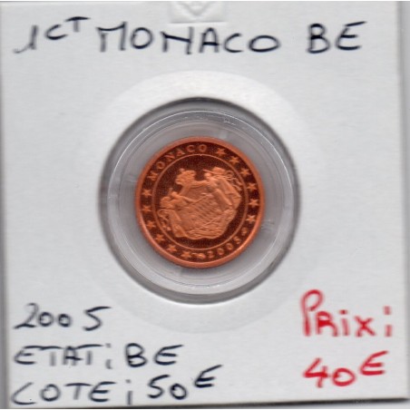 Pièce 1 centime d'euro BE Monaco 2005