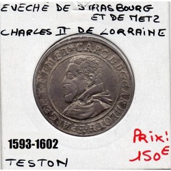 Alsace, Eveche de Strasbourg, Charles II de Lorraine, (1593-1602) Teston