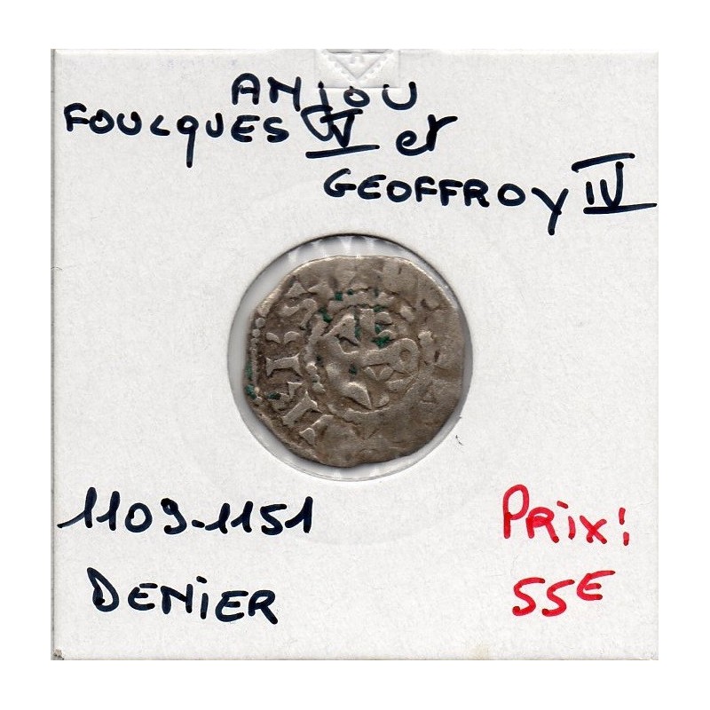 comté d'Anjou, Foulques V et Geoffroy IV, (1109-1151) Denier